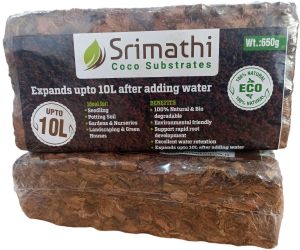 Coir Husk Chips 650 Gram Bricks