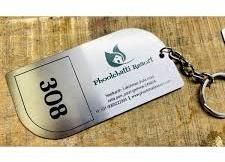 Stainless Steel Hotel Room Key Ring