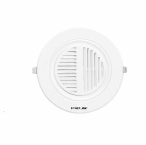 Powerlink 4 Inch 10 Watt Wired-in Flush Mount Ceiling Speaker Plastic Grill