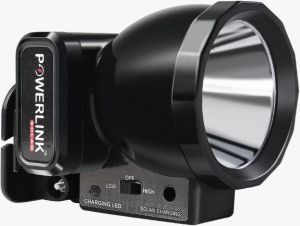 Powerlink Head King 2200 mAH Rechargeable Headlight Headlamp Long Range Feature for Farmers, Fishing