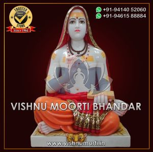 Marble Shankaracharya Statue