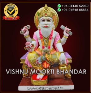 Marble Vishwakarma Statue