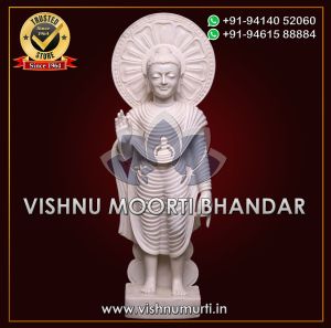 Standing Buddha Marble Statue