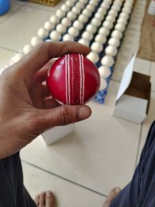 GRADE B RED LEATHER CRICKET BALLS