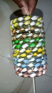 Inbuilt round shape colour bangles