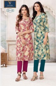 ladies fancy kurtis Rayon