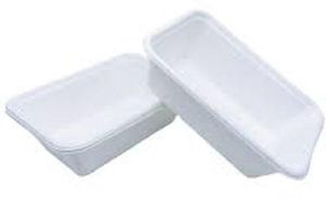 White Bagasse Rectangular Container