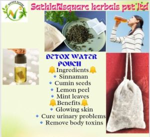 Detox water pouch