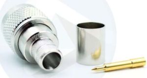 N MALE STRAIGHT CONNECTOR FOR LMR400 CABLE