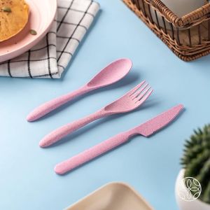 WHEAT STRAW CUTLERY SET