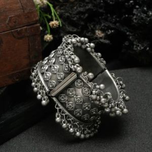 Alloy Silver Bangle Bracelet