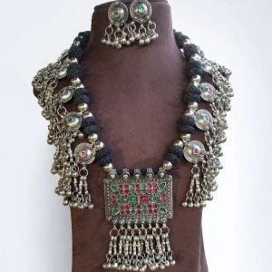 New Exclusive Afghani Statement Necklace Set by Meer Tokir Bharaat