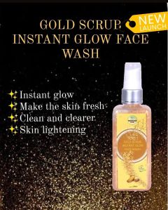 Gold scrub face wash