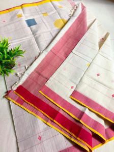 Luxury Handwoven Pure Ponduru Khadi Saree