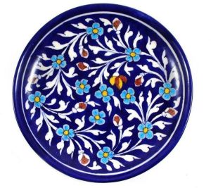 Blue Pottery Plate