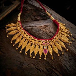 Gold Ethnic Necklace