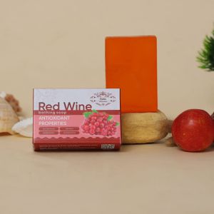 Red wine soap