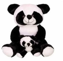 Black and white teddy bear