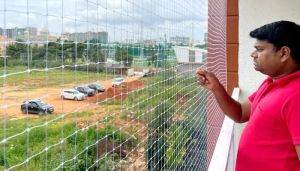 transparent balcony anti bird net