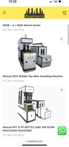 Pet manual blowing machines