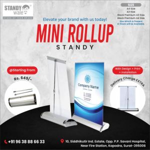 mini a4-a3 rollup standee