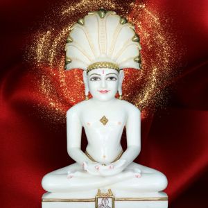 Marble jain Parshvanathar statue