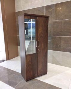 brown colour 2 doors wardrobe