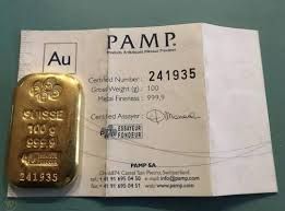 SUISSE GOLD BAR 999