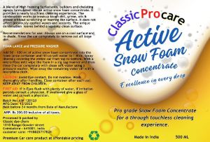 Active Touchless Foam Wash