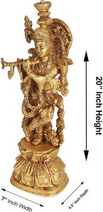 Krishna Brass Statue