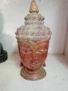 buddha head marble stone