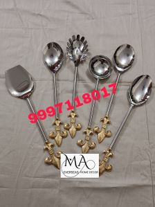 gold plated cutlery set