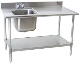 Stainless Steel Work Table With Sink