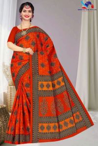 VIHA block printed cotton sarees