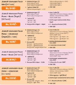 monsoon fever test package