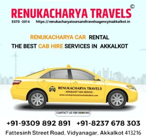 Solapur to tuljapur car rental service