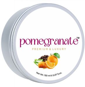 pomegranate Orange essential oil and coffee blended face/body scrub