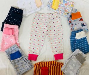 Printed Baby Leggings With Rib