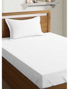 white bed sheets