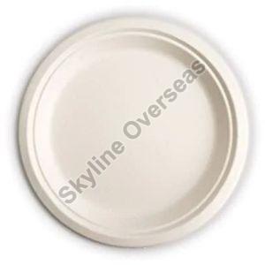 7 inch Round Sugarcane Bagasse Plate