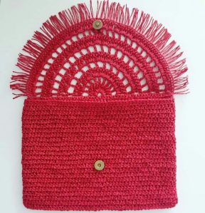 Raffia purse