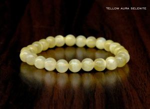 Yellow Selenite Crystal Bracelet