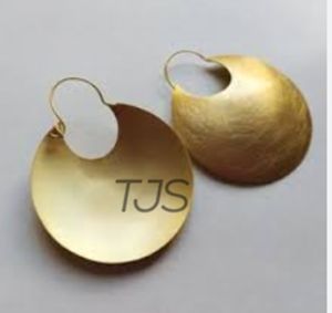 handmade jewelry 18k gold plated brass earrings