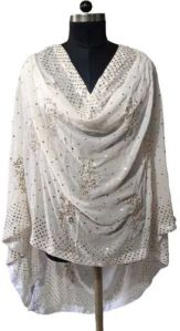 White Embroidered Dupatta