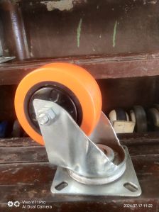 4 Inch Orange PU Caster Wheel