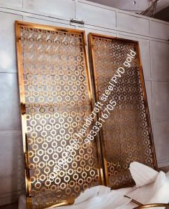 Steel PVD gold partition