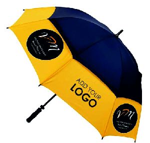 Umbrella with brand printing