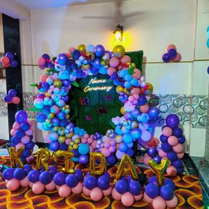 Naming ceremony balloon decoration