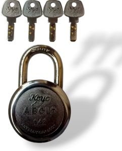 Koyo ABCL+ 69mm 14 pins Push Padlock with 4 brass Keys