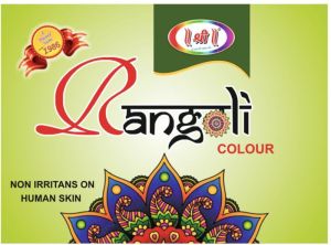 Rangoli Colour 50 Gms x 10 pcs - Packet